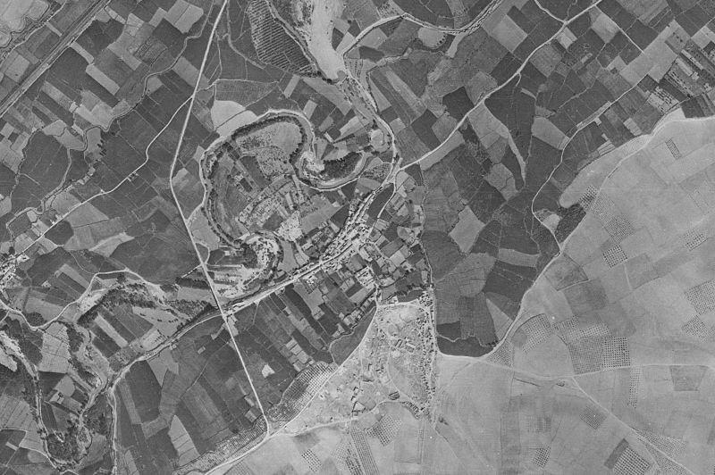 Ortofoto de 1956-1957 del núcleo de Bárboles
