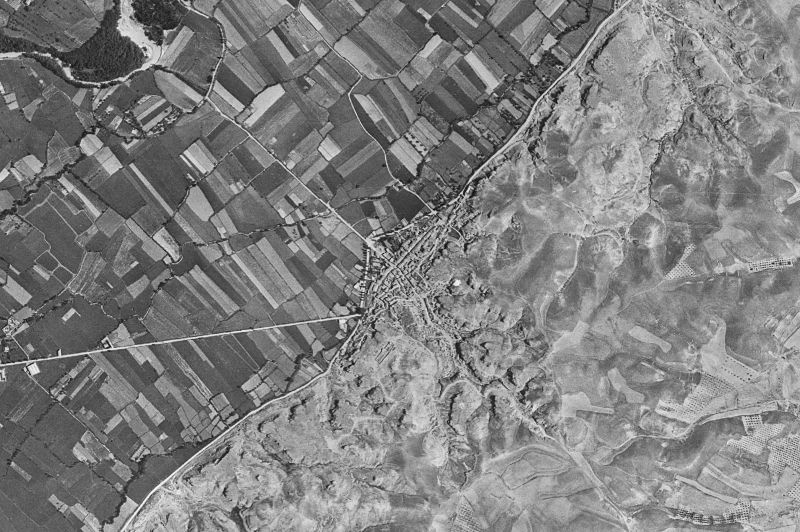 Ortofoto de 1956-1957 del núcleo de Bardallur