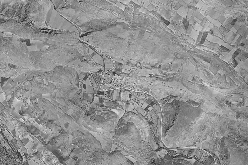 Ortofoto de 1956-1957 del núcleo de Berdejo