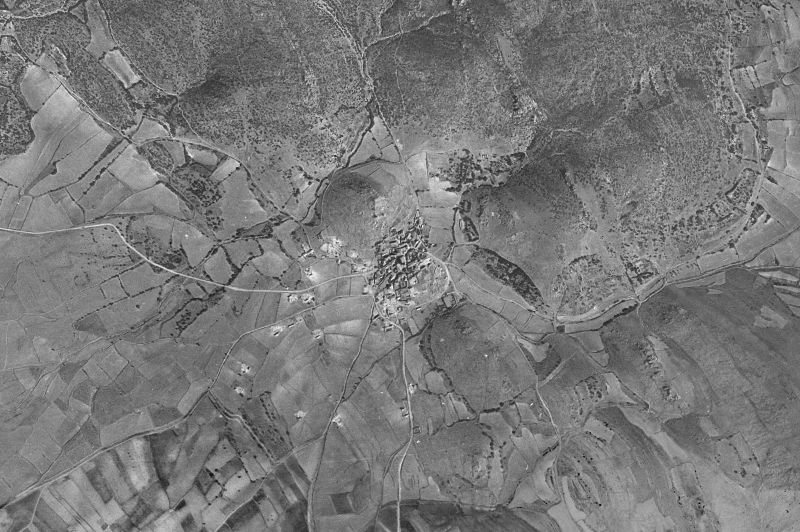 Ortofoto de 1956-1957 del núcleo de Berrueco