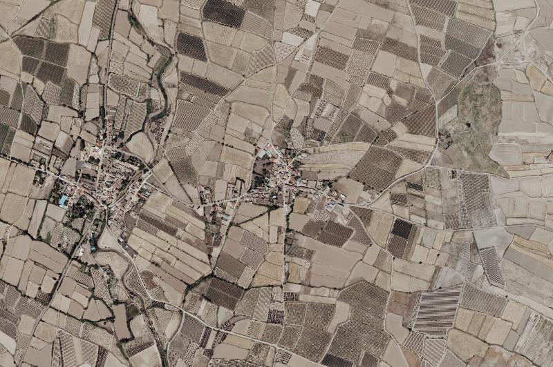 Ortofoto actual del núcleo de Bisimbre