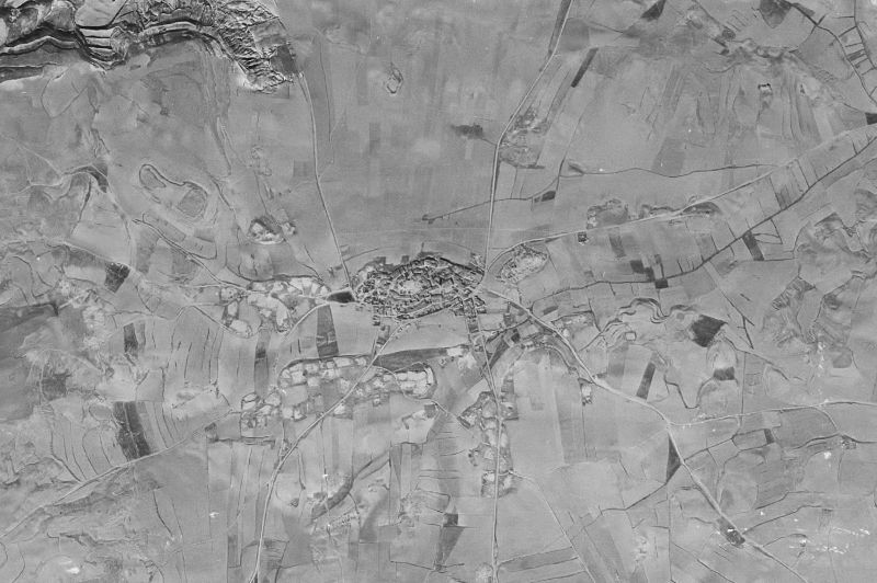 Ortofoto de 1956-1957 del núcleo de Bordalba