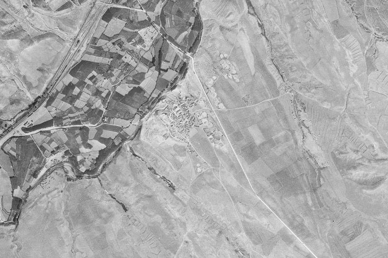 Ortofoto de 1956-1957 del núcleo de Botorrita