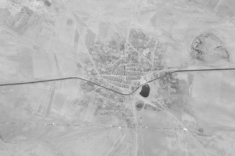 Ortofoto de 1956-1957 del núcleo de Bujaraloz
