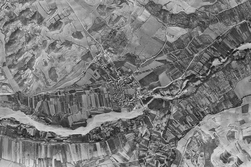 Ortofoto de 1956-1957 del núcleo de Bulbuente