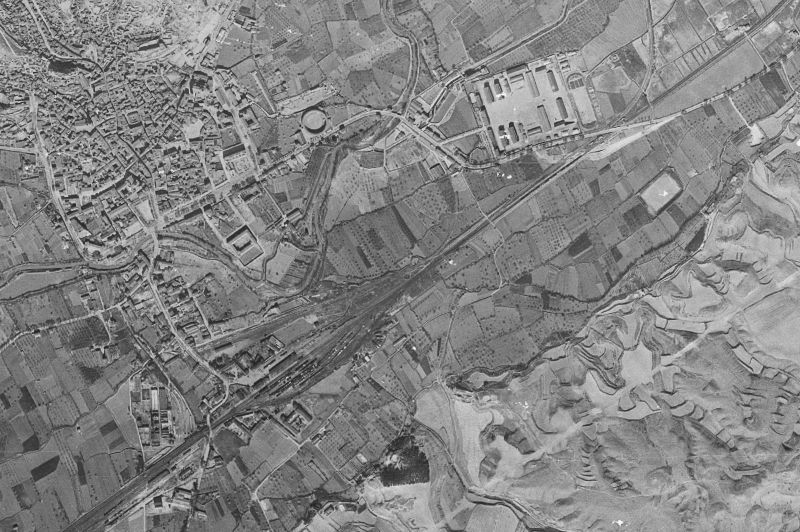 Ortofoto de 1956-1957 del núcleo de Calatayud