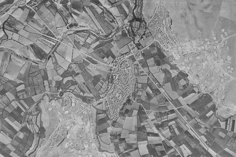 Ortofoto de 1956-1957 del núcleo de Calatorao