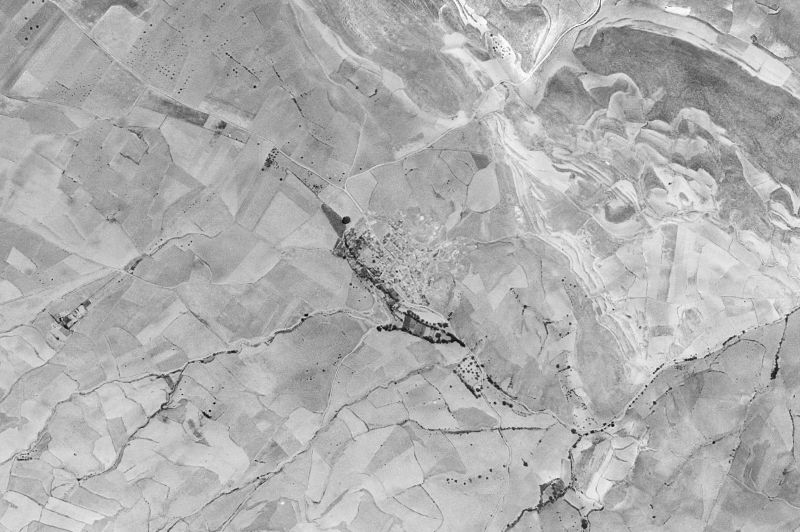 Ortofoto de 1956-1957 del núcleo de Castejón de Alarba