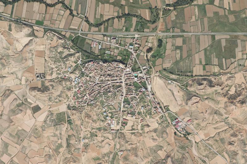Ortofoto actual del núcleo de Cetina