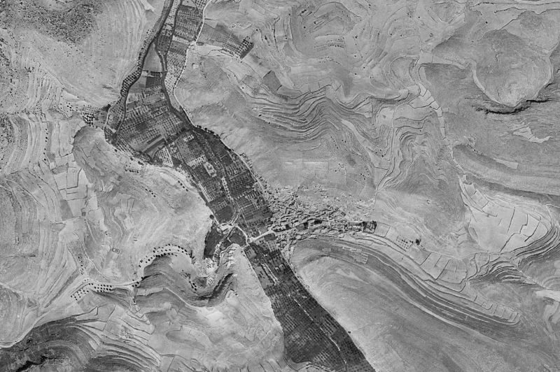 Ortofoto de 1956-1957 del núcleo de Cimballa