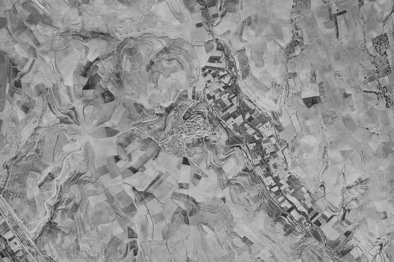Ortofoto de 1956-1957 del núcleo de Clarés de Ribota