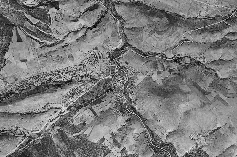 Ortofoto de 1956-1957 del núcleo de Codos