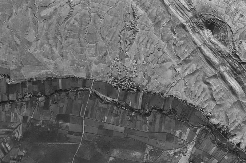 Ortofoto de 1956-1957 del núcleo de Contamina