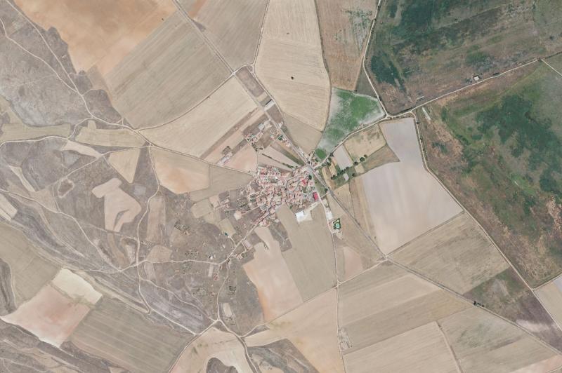 Ortofoto actual del núcleo de Las Cuerlas