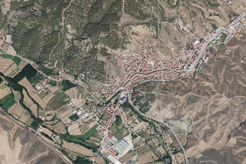 Ortofoto actual del núcleo de Daroca