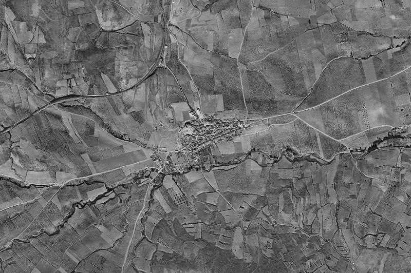 Ortofoto de 1956-1957 del núcleo de Encinacorba