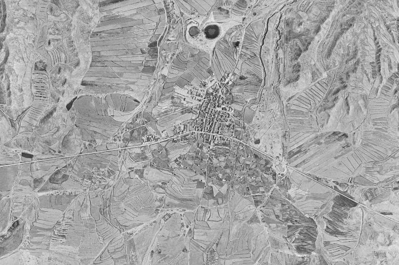 Ortofoto de 1956-1957 del núcleo de Farlete