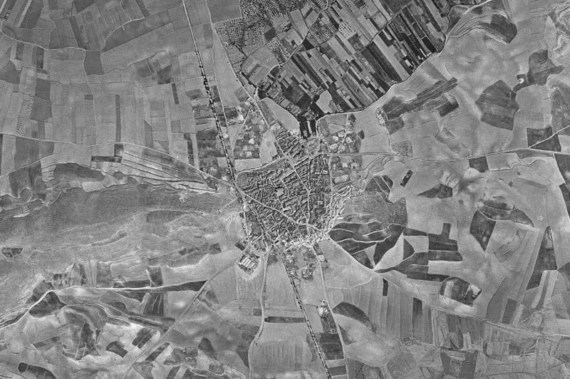 Ortofoto de 1956-1957 del núcleo de Fuendejalón