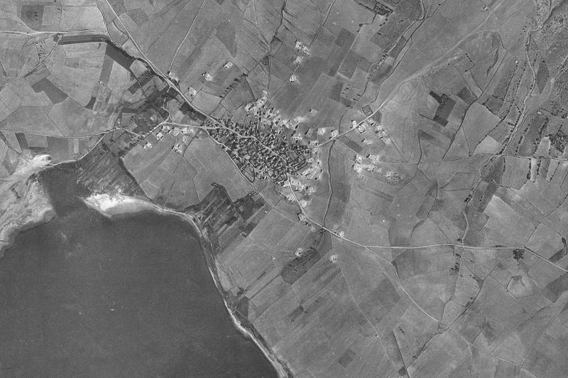 Ortofoto de 1956-1957 del núcleo de Gallocanta