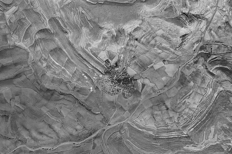 Ortofoto de 1956-1957 del núcleo de Godojos