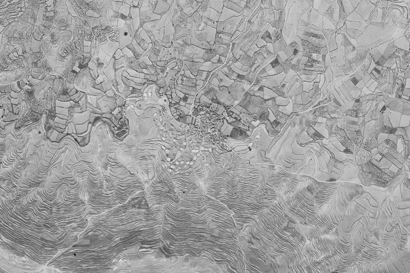 Ortofoto de 1956-1957 del núcleo de Grisel