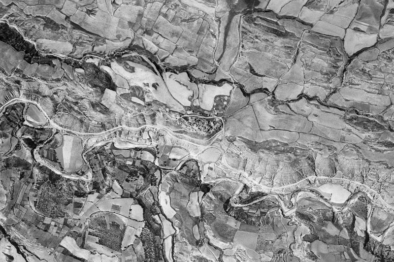 Ortofoto de 1956-1957 del núcleo de Isuerre