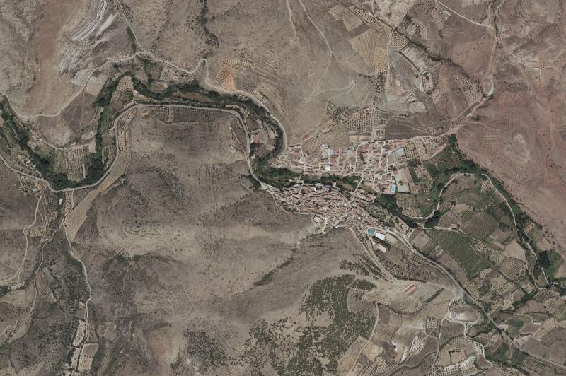 Ortofoto actual del núcleo de Jarque de Moncayo