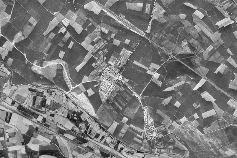 Ortofoto de 1956-1957 del núcleo de La Joyosa