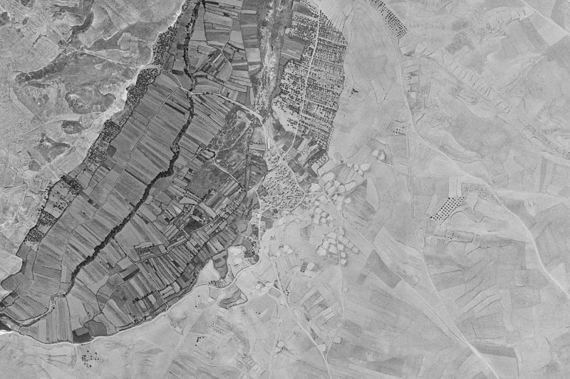 Ortofoto de 1956-1957 del núcleo de Lagata