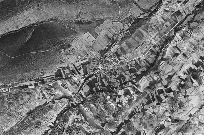 Ortofoto de 1956-1957 del núcleo de Litago
