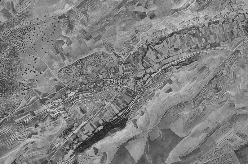Ortofoto de 1956-1957 del núcleo de Lituénigo
