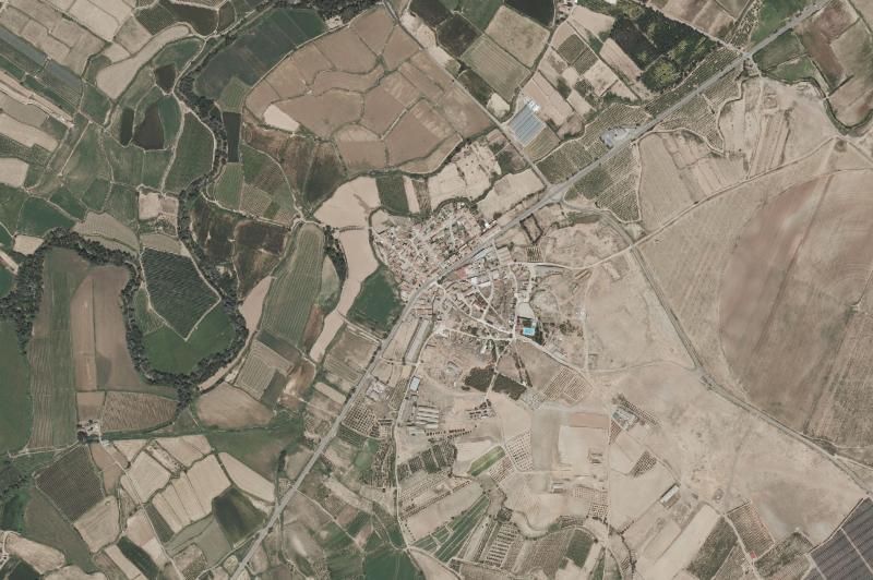 Ortofoto actual del núcleo de Lucena de Jalón