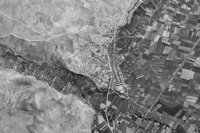 Ortofoto de 1956-1957 del núcleo de Lumpiaque