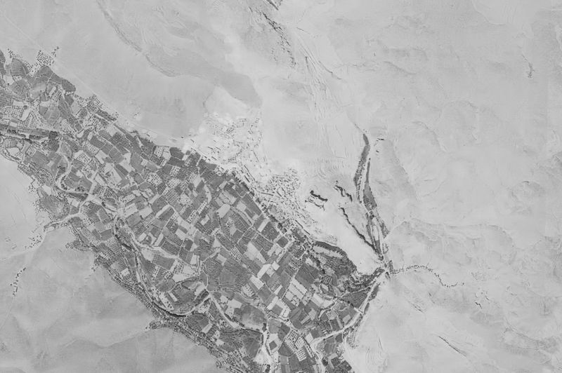 Ortofoto de 1956-1957 del núcleo de Mesones de Isuela