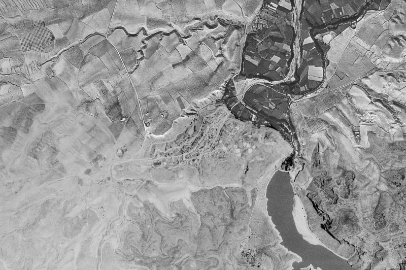 Ortofoto de 1956-1957 del núcleo de Mezalocha