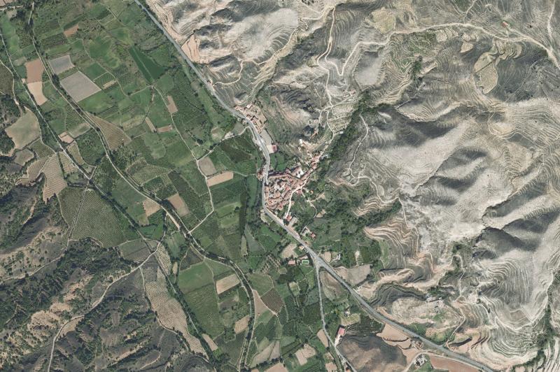 Ortofoto actual del núcleo de Montón