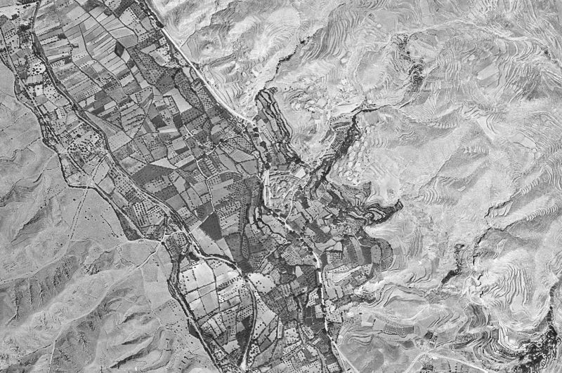 Ortofoto de 1956-1957 del núcleo de Montón