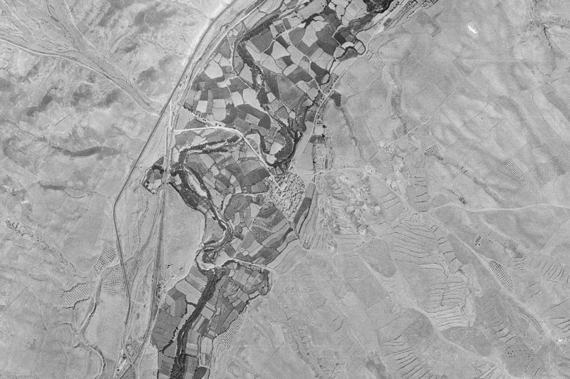 Ortofoto de 1956-1957 del núcleo de Mozota
