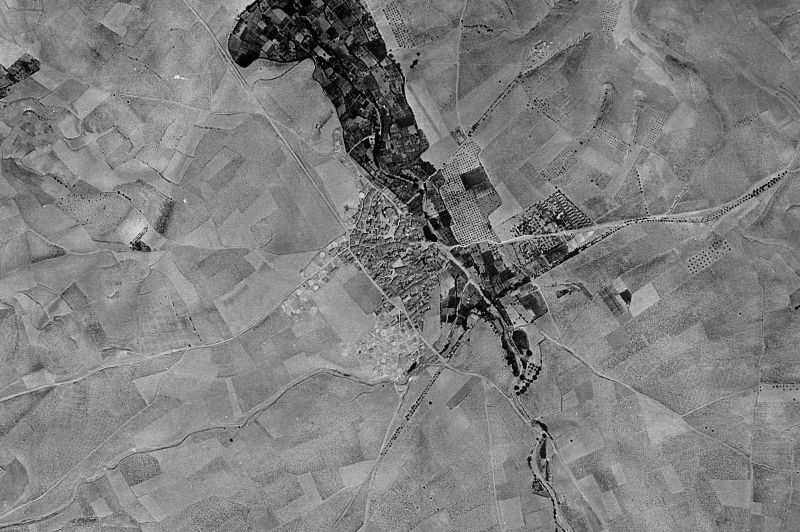 Ortofoto de 1956-1957 del núcleo de Munébrega