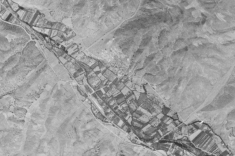 Ortofoto de 1956-1957 del núcleo de Murero