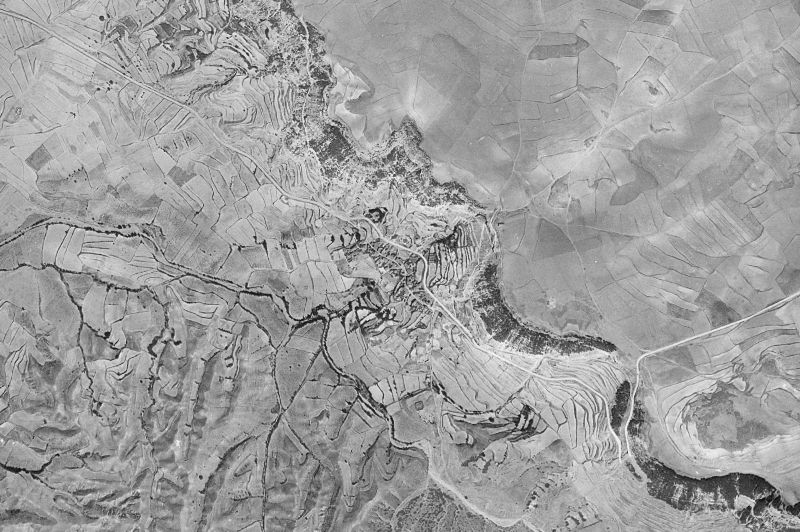 Ortofoto de 1956-1957 del núcleo de Nombrevilla