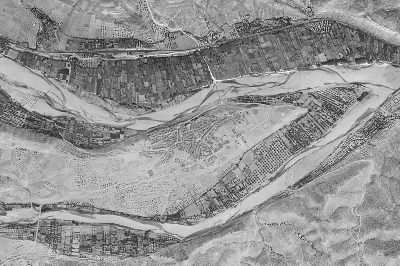 Ortofoto de 1956-1957 del núcleo de Nonaspe