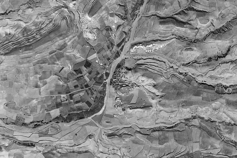 Ortofoto de 1956-1957 del núcleo de Orera