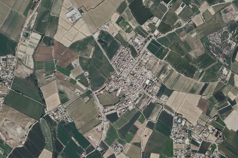 Ortofoto actual del núcleo de Pastriz