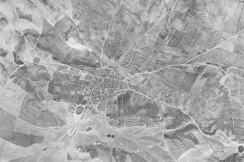 Ortofoto de 1956-1957 del núcleo de Perdiguera