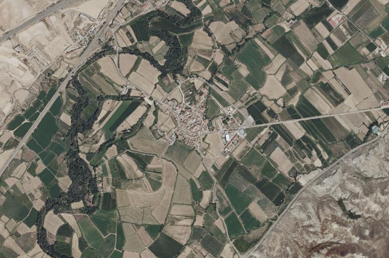 Ortofoto actual del núcleo de Plasencia de Jalón
