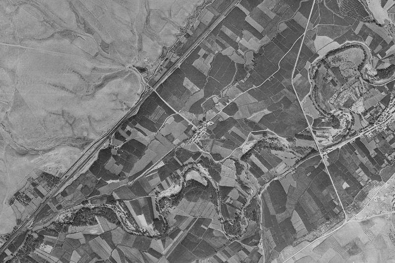 Ortofoto de 1956-1957 del núcleo de Pleitas