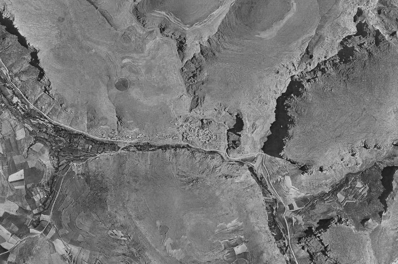 Ortofoto de 1956-1957 del núcleo de Purujosa