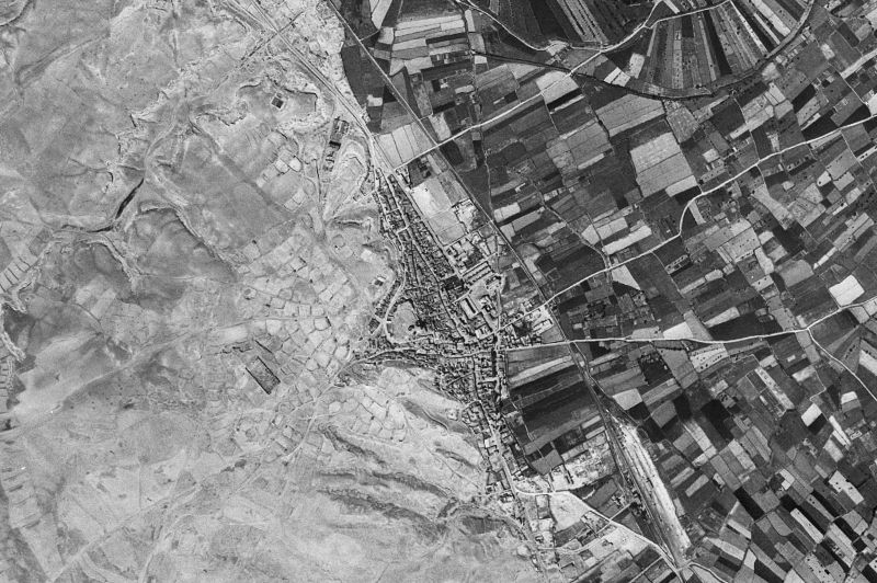 Ortofoto de 1956-1957 del núcleo de Quinto