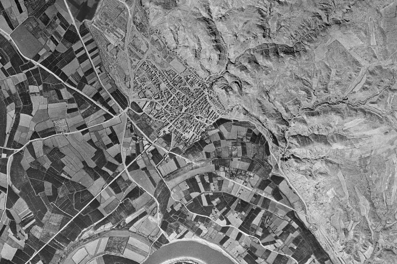 Ortofoto de 1956-1957 del núcleo de Remolinos